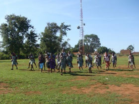 Gap year volunteer teaching in Uganda